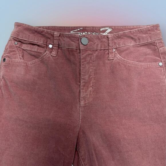 SEVEN7 Women’s 8 Dusty Pink ULTRA HIGH RISE Corduroy Jeans - Picture 1 of 5